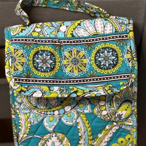 Vera Bradley Peacock Teal Lunchbox Retired Pattern Like NEW - Picture 1 of 7